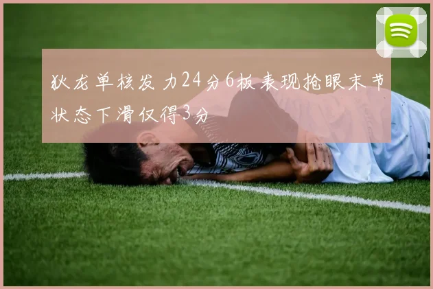 狄龙单核发力24分6板表现抢眼末节状态下滑仅得3分